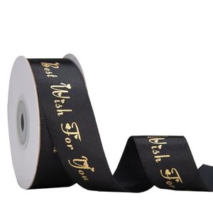 Cinta de Grosgrain Personalizada con Logotipo Impreso en Satén, 3D Suave, para Empaque de Regalos - Product Image 1