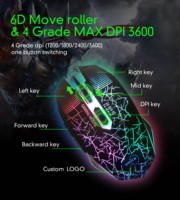 Meilleure vente 104 touches PC Led rétro-éclairage rvb LED arc-en-ciel Gamer 1 ensemble casque casque Combo filaire souris de jeu et clavier