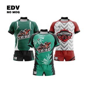 Venta caliente Adultos Rugby Uniforme Rugby Conjunto con Insignia de Equipo Personalizado Rugby Jersey con Bordado Cus - Product Image 5