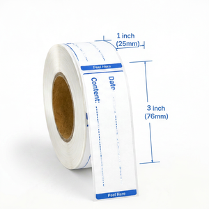 Etiquetas removibles impermeables de 1x3 pulgadas, etiquetas rectangulares de papel autoadhesivas, etiquetas NATURALABEL, etiquetas para envasado de alimentos - Product Image 1