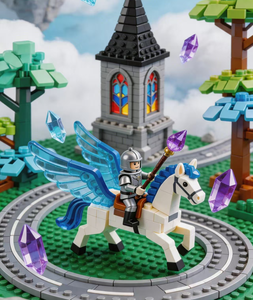 Blocs <span class=keywords><strong>de</strong></span> construction du <span class=keywords><strong>monde</strong></span> magique, scène <span class=keywords><strong>de</strong></span> château, briques compatibles, modè<span class=keywords><strong>le</strong></span> pour adultes - Product Image 1