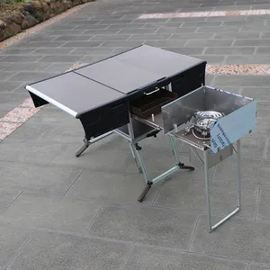 BULIN C650 Hot Selling Portable Camp Kitchen Outdoor Folding Camping Mobile Kitchen