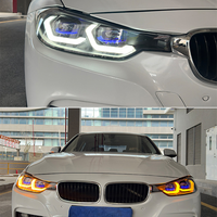 Ensemble de phares LED de style 2023 Plug and Play pour BMW Série 3 F30 F35 2013-2018, phares LED améliorés jaunes et blancs avec DRL