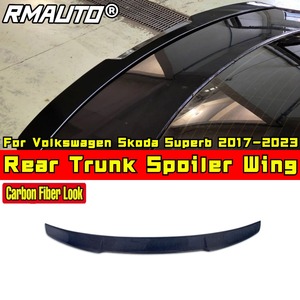 Rear <b>Trunk</b> Spoiler Wing Rear Roof Spoiler Roof Wing Compatible With Volkswagen Skoda Superb 2017-2023 Body Kit Car Accessories - Product Image 3