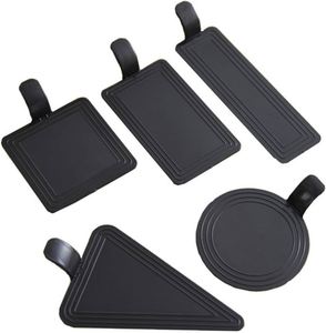 Bandeja de Plástico PS Negra para Pasteles, Soporte para Repostería, Base para Rebanadas de Postre, Base para Pastel de Queso con Tapa para Suministros de Fiesta - Product Image 1