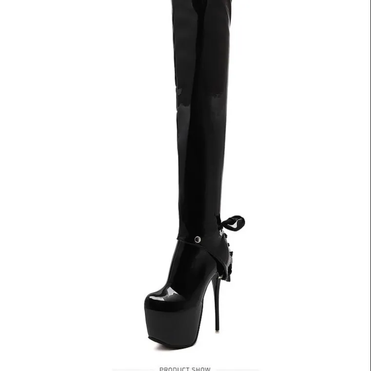 Women's Fashion Luxury Boots For Women Stiletto Heels Womens Boots 2022 Pole Dance Wear Stripper Heels Thigh High Boots