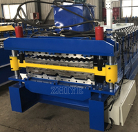 Machine de formage à froid entièrement automatique pour tuiles vernissées et tôles ondulées, machine de formage à froid double couche