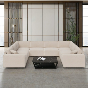 Ferly Offres Spéciales Nouveau Conç<span class=keywords><strong>u</strong></span> En Forme De <span class=keywords><strong>U</strong></span> Moderne De Luxe Salon Canapés Tissu Modulaire Canapé Canapé Ensemble pour La Maison - Product Image 6