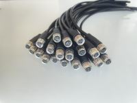Connecteur circulaire étanche M8, code A, 4 broches, femelle, tête droite, sortie droite, installation facile sans besoin de joints coudés