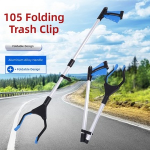 Foldable Litter Picker, Sanitation Aluminum Pole Garbage Gripper, Litter Collector, Sanitary Tongs, Sanitation Grabber - Product Image 1