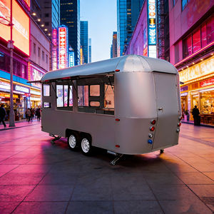 Remolque de Comida Cuadrado de Aluminio con Horno para Pizza, Diseño Espacioso y Luminoso para Dulces y Uso en Exteriores - Product Image 2