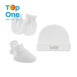 Top One Style chaud nouveau mince nouveau-né infantile chapeaux et gants ensemble bébé fœtal avec mitaines Chirp queue chapeau ensemble - Product Image 6