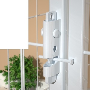 Valla de Aislamiento <span class=keywords><strong>para</strong></span> <span class=keywords><strong>Perros</strong></span> de Interior con Instalación Rápida - Valla Desmontable de Hierro con Tubos Cuadrados <span class=keywords><strong>para</strong></span> <span class=keywords><strong>Perros</strong></span> Pequeños, Medianos y Grandes - Product Image 4