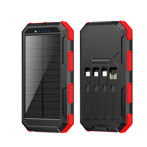 <span class=keywords><strong>Batterie</strong></span> <span class=keywords><strong>solaire</strong></span> portable d'extérieur 30000 mAh avec éclairage de camping intégré, 4 câbles, boussole et chargeurs externes solaires <span class=keywords><strong>pour</strong></span> <span class=keywords><strong>téléphone</strong></span> - Product Image 1
