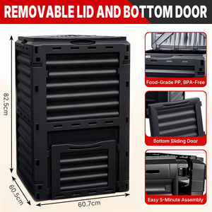 One99 Factory Direct 300L Plastique <span class=keywords><strong>Compost</strong></span> Bin Outdoor Worm Composter <span class=keywords><strong>pour</strong></span> commandes en gros Solution efficace de recyclage des déchets organiques - Product Image 2