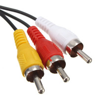 Câble AV de câble TV RCA 1.8M en gros pour accessoires de jeu Sony Playstation2/PS2