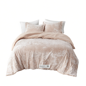 Juego de Edredón Reversible de 6 Piezas Db, Terciopelo Estampado Floral, Tamaño Super King/King, Ropa de Cama para el Hogar - Product Image 1