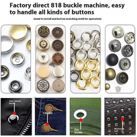818 Électrique Anti Strike Main Comptage Automatique Infrarouge Positionnement Bouton Fabrication Machine Bouton Machine