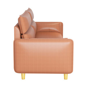 2021 estilo moderno asiento de <span class=keywords><strong>amor</strong></span> sofá con <span class=keywords><strong>aire</strong></span> cubierta de cuero y nórdicos patas de madera para la habitación y recepción de oficina - Product Image 3