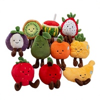 Fruit-thema polyester pluche speelgoed drakenfruit durian mangosteen klauwautomaat poppen bruiloft gooi-stijl figuurtjes 31cm-50cm