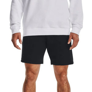 Pantalones cortos de felpa 100% algodón para hombre, lisos, a la venta, hechos a medida, ecológicos, informales, de color sólido. - Product Image 1