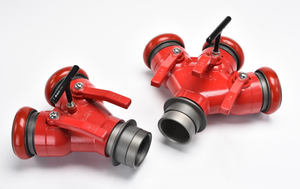 Meilleure Qualité Robinet de Répartition à Trois Voies en Aluminium pour Tuyau d'Incendie, Diviseur d'Eau à Trois Voies - Product Image 1