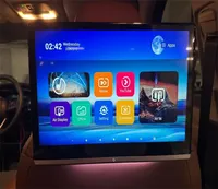 Monitor Headrest Mobil LCD HD 14-Inci 4+64GB Android 14.0 CPU 8-Core Cortex RK3566 WiFi 5G USB Sistem Hiburan Kursi Belakang