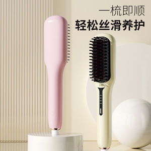 Plancha de pelo con peine de cerámica de turmalina LN-526, portátil para el hogar, viajes, oficina y citas - Product Image 3