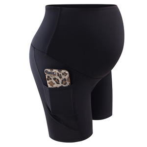 Vestido <span class=keywords><strong>de</strong></span> <span class=keywords><strong>embarazada</strong></span> Leggings <span class=keywords><strong>de</strong></span> yoga Cintura alta Gimnasio Pantalones cortos Fitness Tallas grandes Mujeres Maternidad Bicicleta Pantalones cortos con bolsillos - Product Image 1