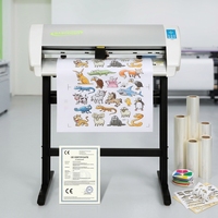 Machine de découpe de vinyle pour autocollants de transfert thermique DTF à contour automatique, avec reconnaissance par caméra CCD, pour vitres de voiture et enseignes