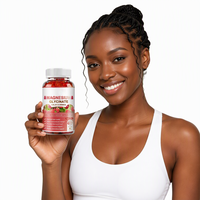 Gummies de glycinate de magnésium sans sucre 400 mg, complément alimentaire pour adultes, formule apaisante, 60 unités