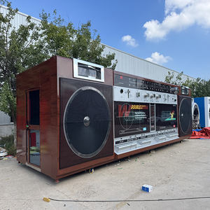 Cabine Luban, maison préfabriquée créative géante en forme de capsule radio, pour café, salon de thé au <span class=keywords><strong>lait</strong></span>, espace de villégiature - Product Image 3