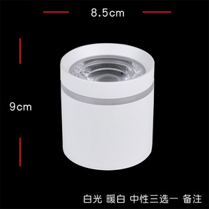 Boîtier de projecteur GU10 MR16 monté en surface Downlight Angle de faisceau réglable COB Deep Anti Dazzle surface mount LED Downlight - Product Image 3