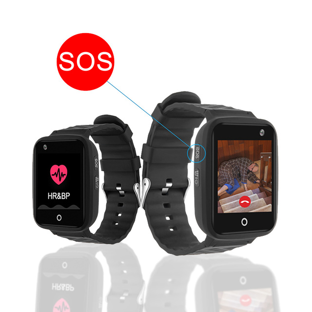 4G SOS Elderly Watch Fall Detection GPS Tracker Bracelet Emergency Position Vital Signs Medicine Reminder Smartwatch for Elderly