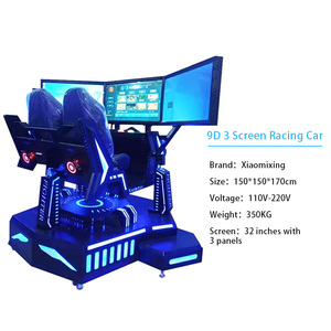 เครื่องเล่นเกมแข่งรถ 9D แบบสามจอ สามแกน โครงเหล็ก สำหรับใช้ในบ้าน ห้างสรรพสินค้า และสถานบันเทิง - Product Image 3