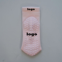 Chaussettes de Pilates pour femmes, personnalisables avec logo, en fil pailleté, antidérapantes, avec soutien de la voûte plantaire, vente en gros Glacier