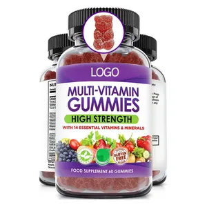 Suplemen Kesehatan Gummies Multivitamin Vegetarian Terbaik untuk Wanita Pria