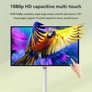 Écran intelligent mobile d'intérieur de 32 pouces, écran tactile 1080P, téléviseur portable avec rotation et batterie pour le divertissement et le <span class=keywords><strong>yoga</strong></span> - Product Image 4