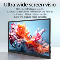 Monitor Portátil Eimio de 18.5'' 1080p 100Hz 100% SRGB Tipo-C Plug & Play Pantalla LED IPS Extensor de Pantalla para Laptop Monitor Adicional OEM