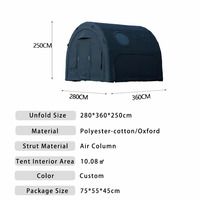 Tente tunnel gonflable de luxe grand format en tissu Oxford imperméable avec pompe à air, équipement de camping pour fêtes en extérieur