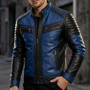 High Quality Waterproof & Breathable OEM Service Wholesale Price Leather Motorcycle <b>Jacket</b> Custom Winter Leather <b>Biker</b> <b>Jacket</b> - Product Image 5