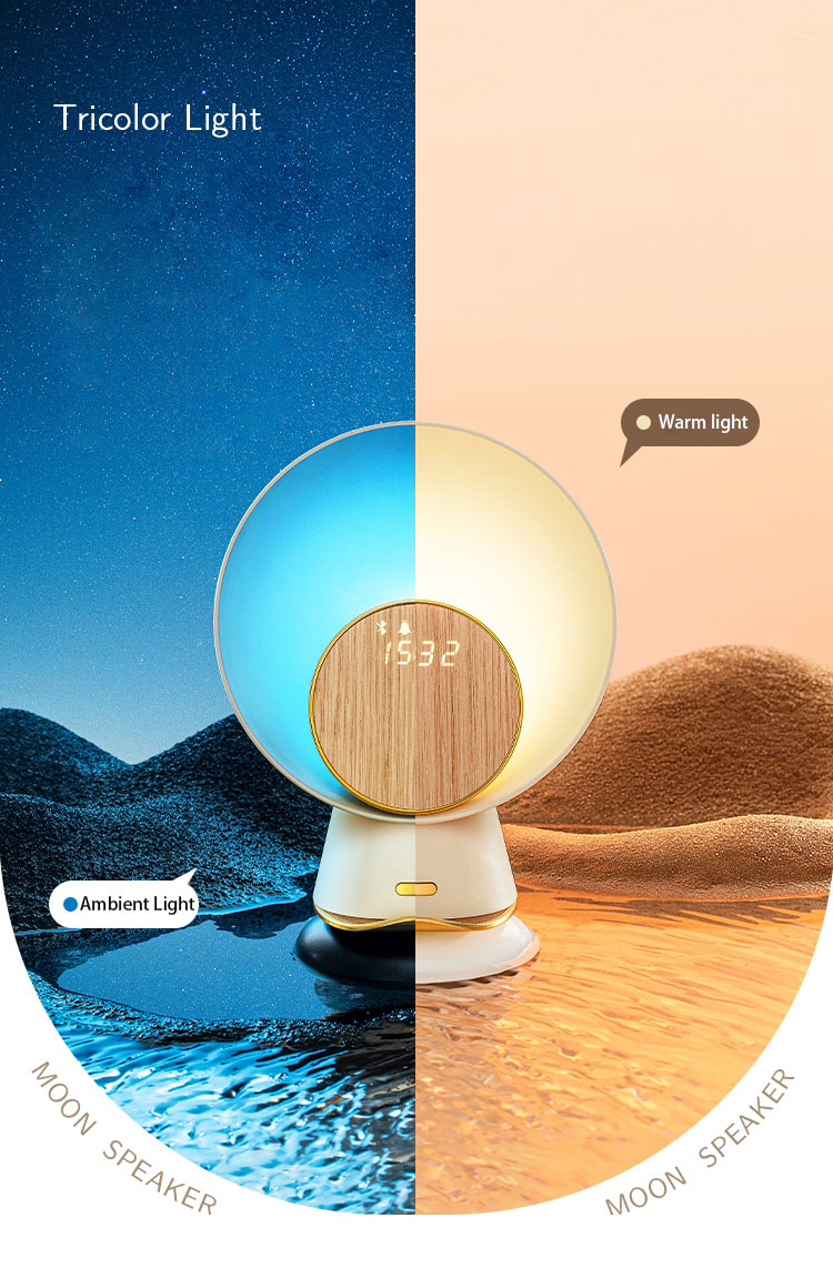 Moon Light Wireless Charging | Smart Night Lamp Alarm Clock | Dream