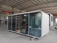 Unidade Cápsula Pré-fabricada Apple Cabin, Casa Contêiner Portátil Expansível, Montagem Rápida e Fácil, com Banheiro, para Casa, Sala de Estudo e Uso Diário