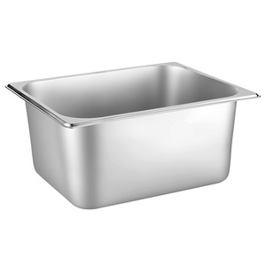 Tigelas Retangulares de Aço Inoxidável com Tampas para Buffet e Caixas Quadradas para Fast Food Trucks e Cantinas - Product Image 5