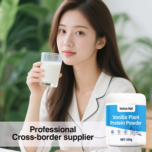 Huirun Hall Proteína Vegetal de Vainilla en Polvo 300g Sin <span class=keywords><strong>Gluten</strong></span>, Digestión Rápida, de Animales Alimentados con Pasto, Batido Vegano Sustituto de Comida - Product Image 4
