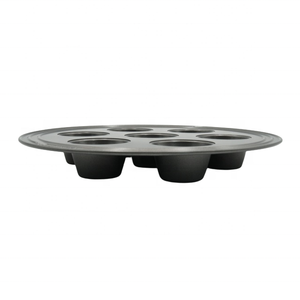 Moule à muffins de 7 tasses en acier épais, avec poignée large. Revêtement antiadhésif de qualité supérieure, idéal pour cuire des muffins et des cupcakes pour les fêtes - Product Image 4