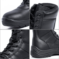 Bottes de randonnée pour activités de plein air, chaussures légères en cuir de vache, bottes d'entraînement à tige haute, bottes de randonnée pour hommes