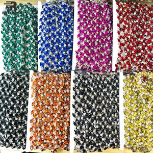 119-123 Kleurrijke Glazen Strass Trimmen Voor Trouwriem Steentjes Bezel Vergulde Kraal Studententassen Kledingstukken Accessoires - Product Image 4