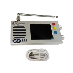 Tef6686 băng tần đầy đủ FM/MW/sóng ngắn HF/LW Radio Receiver + 3.2inch LCD + Pin 5000mAh + Vỏ kim loại + loa + ăng ten - Product Image 3