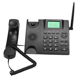 Téléphone fixe sans fil de bureau GSM 850/900/1800/1900 MHz double SIM 2G, conception étanche, enroulement automatique du fil - Product Image 3